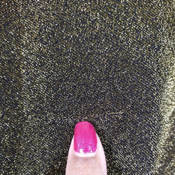 Wild Fable Cropped Top Women Size XL Glittery Gold Long Sleeve NEW FLAWS - Picture 8 of 8